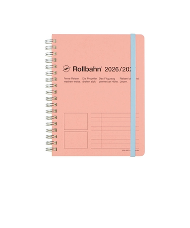 【2026年3月始まり】　デルフォニックス（DELFONICS）　ロルバーンダイアリー　ルブリカ　L　マンスリーブロック　360042_581　コーラルピンク　