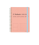 【2026年3月始まり】　デルフォニックス（DELFONICS）　ロルバーンダイアリー　ルブリカ　L　マンスリーブロック　360042_581　コーラルピンク　