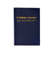 【2026年3月始まり】　デルフォニックス（DELFONICS）　ロルバーンノートダイアリー　A5　マンスリーブロック　360047_428　ダークブルー　月曜