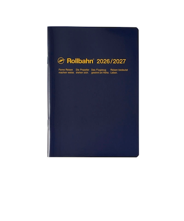 【2026年3月始まり】　デルフォニックス（DELFONICS）　ロルバーンノートダイアリー　A5　マンスリーブロック　360047_428　ダークブルー　月曜