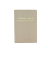 【2026年3月始まり】　デルフォニックス（DELFONICS）　ロルバーンノートダイアリー　B6　マンスリーブロック　360046_191　グレージュ　月曜始