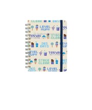 【2026年3月始まり】　デルフォニックス（DELFONICS）　ロルバーンダイアリー　レベルアップ　M　マンスリーブロック　360025_424　ブルー　月曜