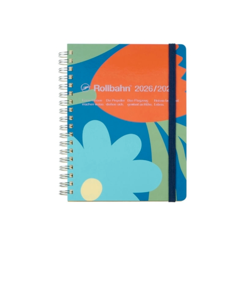 【2026年3月始まり】　デルフォニックス（DELFONICS）　ロルバーンダイアリー　フラワー　L　マンスリーブロック　360028_971　B　月曜始まり