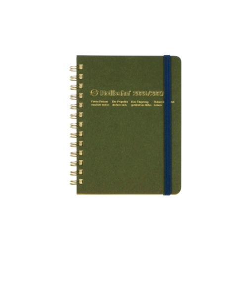 【2026年3月始まり】　デルフォニックス（DELFONICS）　ロルバーンダイアリー　オム　M　マンスリーブロック　360013_228　オリーブ　月曜始まり