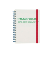 【2026年3月始まり】　デルフォニックス（DELFONICS）　ロルバーンダイアリー　ビボ　L　マンスリーブロック　360017_100　ホワイト　月曜始まり