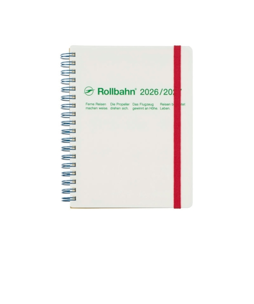 【2026年3月始まり】　デルフォニックス（DELFONICS）　ロルバーンダイアリー　ビボ　L　マンスリーブロック　360017_100　ホワイト　月曜始まり