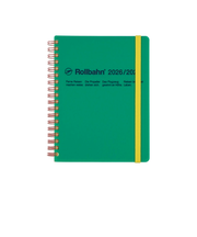 【2026年3月始まり】　デルフォニックス（DELFONICS）　ロルバーンダイアリー　ビボ　L　マンスリーブロック　360017_284　グリーン　月曜始まり