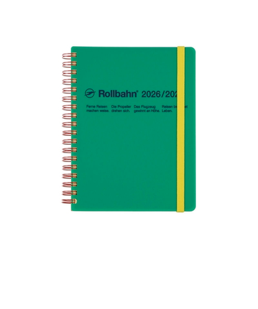 【2026年3月始まり】　デルフォニックス（DELFONICS）　ロルバーンダイアリー　ビボ　L　マンスリーブロック　360017_284　グリーン　月曜始まり