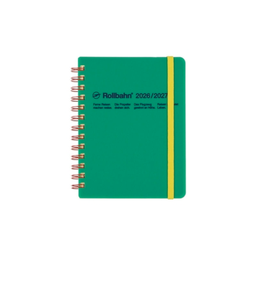 【2026年3月始まり】　デルフォニックス（DELFONICS）　ロルバーンダイアリー　ビボ　M　マンスリーブロック　360016_284　グリーン　月曜始まり