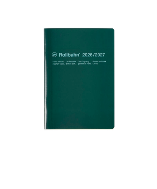 【2026年3月始まり】　デルフォニックス（DELFONICS）　ロルバーンノートダイアリー　B6　マンスリーブロック　360046_288　ダークグリーン　月