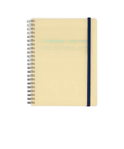 【2026年3月始まり】　デルフォニックス（DELFONICS）　ロルバーンダイアリー　クリア　A5　マンスリーブロック　360009_709　クリア　月曜始ま