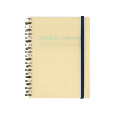 【2026年3月始まり】　デルフォニックス（DELFONICS）　ロルバーンダイアリー　クリア　A5　マンスリーブロック　360009_709　クリア　月曜始ま