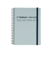 【2026年3月始まり】　デルフォニックス（DELFONICS）　ロルバーンダイアリー　クリア　A5　マンスリーブロック　360009_720　クリアブルー　月