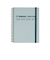 【2026年3月始まり】　デルフォニックス（DELFONICS）　ロルバーンダイアリー　クリア　A5　マンスリーブロック　360009_720　クリアブルー　月