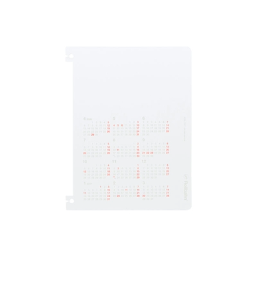 【2026年4月始まり】　デルフォニックス（DELFONICS）　ロルバーン　ポケット付メモ　L用プロテクターカレンダー　B6　マンスリーブロック　360071