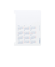 【2026年4月始まり】　デルフォニックス（DELFONICS）　ロルバーン　ポケット付メモ　L用プロテクターカレンダー　B6　マンスリーブロック　360071