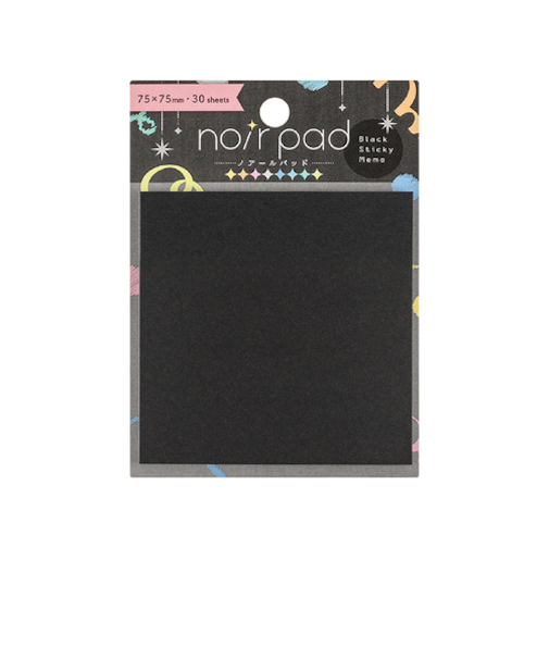 ナカバヤシ　ノアールパッド（noir　pad）　黒付箋　FST-007-1　1ピース