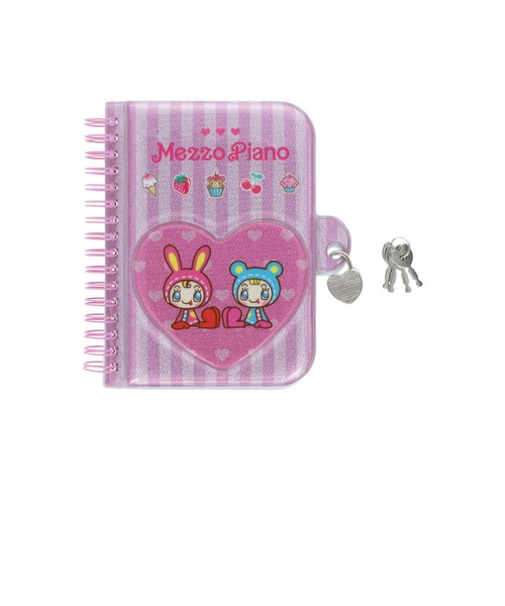 サンスター文具　鍵付きノート　AfterSchoolコレクション　ナルミヤ　メゾピアノジュニア