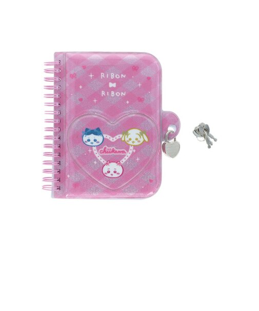 サンスター文具　鍵付きノート　AfterSchoolコレクション　ちいかわ　リボン