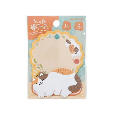 クツワ（KUTSUWA）　うたたね夢付箋　SC251A　ミネケコ