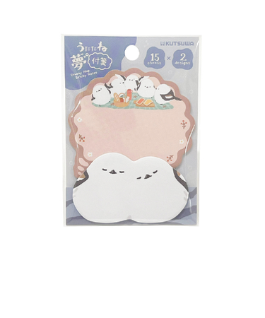 クツワ（KUTSUWA）　うたたね夢付箋　SC251C　シマエナガ