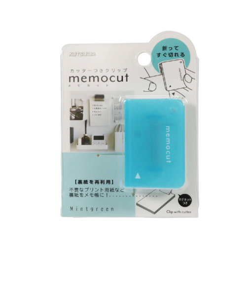 クツワ（KUTSUWA）　メモカットクリップ　CC100MT　ミント
