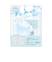 カミオジャパン　ましかくシールフレーク　ライトブルー