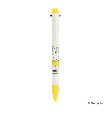 クツワ（KUTSUWA）　ミッフィー　3色ボールペン　0.7mm　MF977D　イエロー