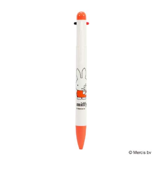 クツワ（KUTSUWA）　ミッフィー　3色ボールペン　0.7mm　MF977B　オレンジ