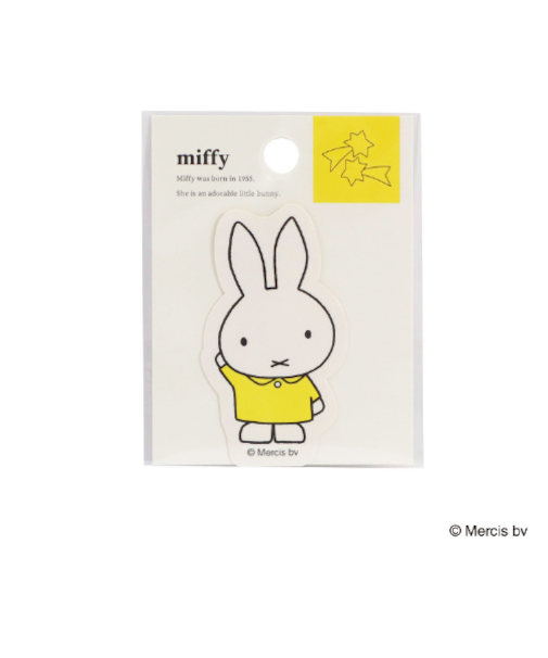 クツワ（KUTSUWA）　ミッフィー　ステッカー　MF978D　イエロー