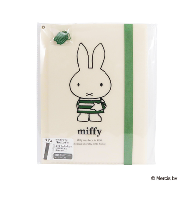 クツワ（KUTSUWA）　ミッフィー　クリアホルダー　6ポケット　バンド付　A4　MF974C　グリーン