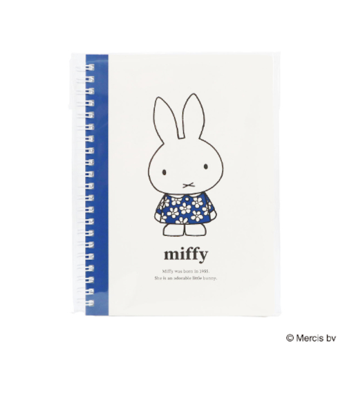 クツワ（KUTSUWA）　ミッフィー　リングノート　A5　ブルー　MF976A