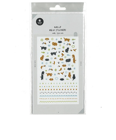 S＆C　スワテリエ　ステッカー　deco　cats