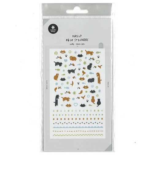S＆C　スワテリエ　ステッカー　deco　cats