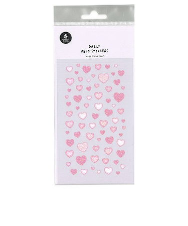 S＆C　スワテリエ　ステッカー　love　heart