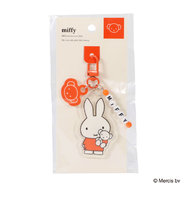 クツワ（KUTSUWA）　ミッフィー　キーホルダー　MF983B　オレンジ