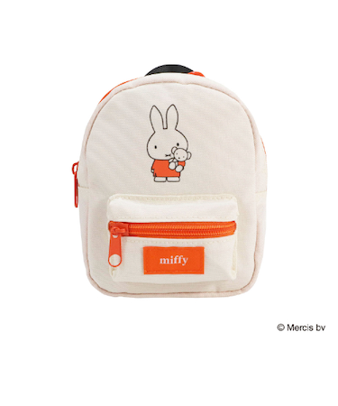 クツワ（KUTSUWA）　ミッフィー　リュック型ミニポーチ　オレンジ　MF986B