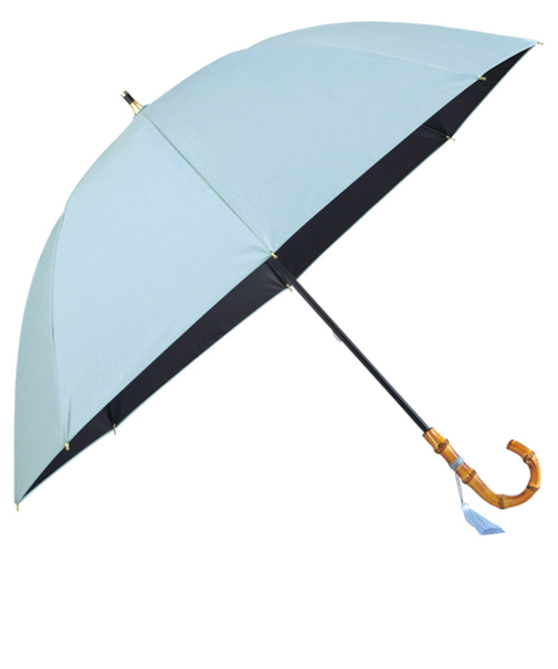 ダブリュピーシー（Wpc.）　UVO（ウーボ）　8本骨　無地　タッセル　サックス