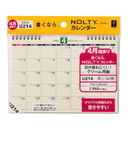 【2026年4月始まり・卓上】　NOLTY（ノルティ）　カレンダー卓上　U214