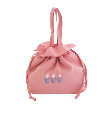 ビスク（BISQUE）　トゥデイズプランツ（TODAY'S　PLANTS）　保冷巾着　ピンク