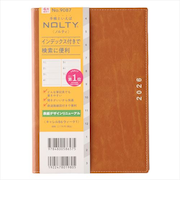 【2026年3月始まり】 ノルティ(NOLTY) キャレル B6 ウィークリーホリゾンタル 9087 キャメル 月曜始まり