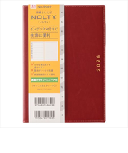 【2026年3月始まり】 ノルティ(NOLTY) キャレル B6 ウィークリーレフト 9089 レッド 月曜始まり