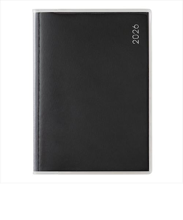 【2026年3月始まり】　ペイジェム（PAGEM　by　NOLTY）　マンスリーPetit-iアイダにメモ　定形外　マンスリーブロック　9818　ブラック　日曜