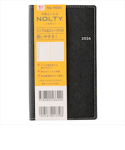 【2026年3月始まり】　ノルティ（NOLTY）　ポケットカジュアル　定形外　ウィークリーレフト　9054　ブラック　月曜始まり