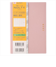 【2026年3月始まり】　ノルティ（NOLTY）　キャレル　B6　ウィークリーバーチカル　9091　ピンク　月曜始まり