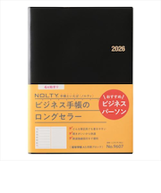 【2026年3月始まり】　ノルティ（NOLTY）　能率手帳　A5　ウィークリーレフト　9607　黒　月曜始まり