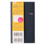 【2026年3月始まり】　ノルティ（NOLTY）　ポケットカジュアル　定形外　ウィークリーレフト　9055　ネイビー　月曜始まり