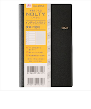 【2026年3月始まり】　ノルティ（NOLTY）　ポケットカジュアル　定形外　ウィークリーレフト　9056　ブラック　月曜始まり
