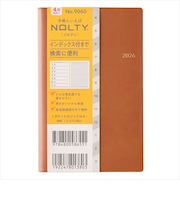 【2026年3月始まり】　ノルティ（NOLTY）　ポケットカジュアル　定形外　ウィークリーレフト　9060　キャメル　月曜始まり