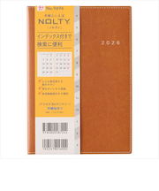 【2026年3月始まり】　ノルティ（NOLTY）　アクセス　B6　マンスリーブロック　9696　キャメル　月曜始まり